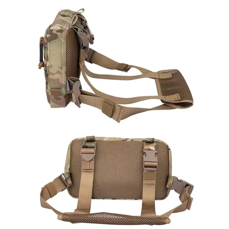 Kit 2 pochete motoboy peitoral bag masculino antifurto ajustavel estilo colete