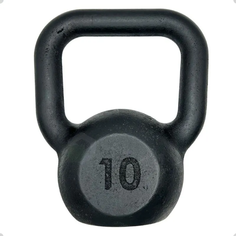 Kettlebell de Ferro Fundido Pintado - 10 Kg