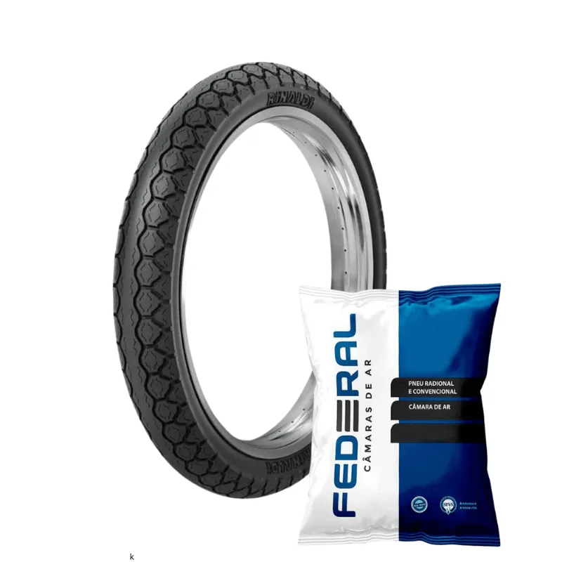 Pneu Moto Rinaldi 2.50-17 Pd 29 43l Tt + Câmara De Ar