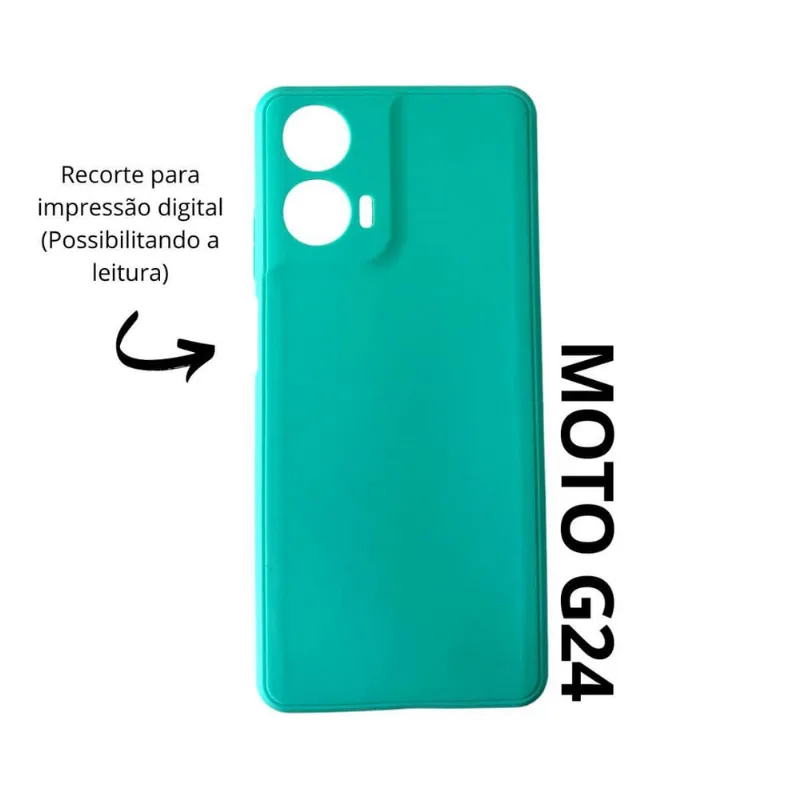 Capa Capinha Aveludada Compatível Para Motorola Moto G24