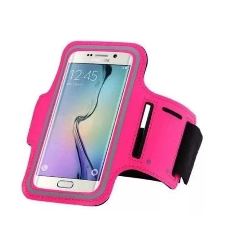 Braçadeira De Neoprene Universal Sport Celular Até 5.5 -Rosa