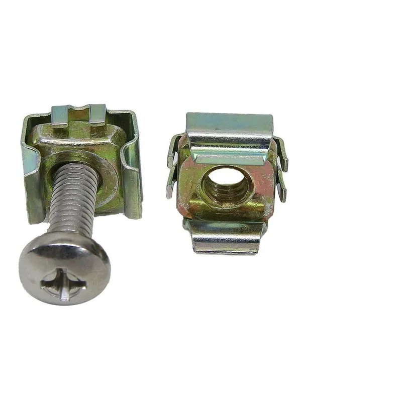 Kit Com 50 Peças Porca Gaiola E Parafuso M5 Para Fixação Racks