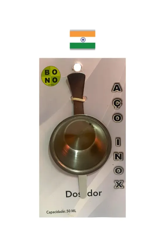 BONO DOSADOR ACO INOX 50ml - Dosador. Índia