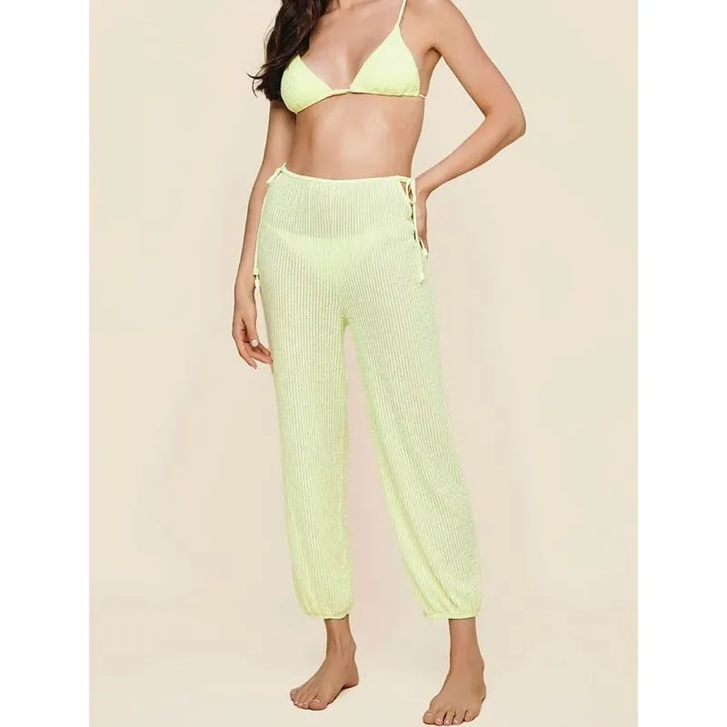 Calça Texturizada Lisos Embu VERDE LIMA G