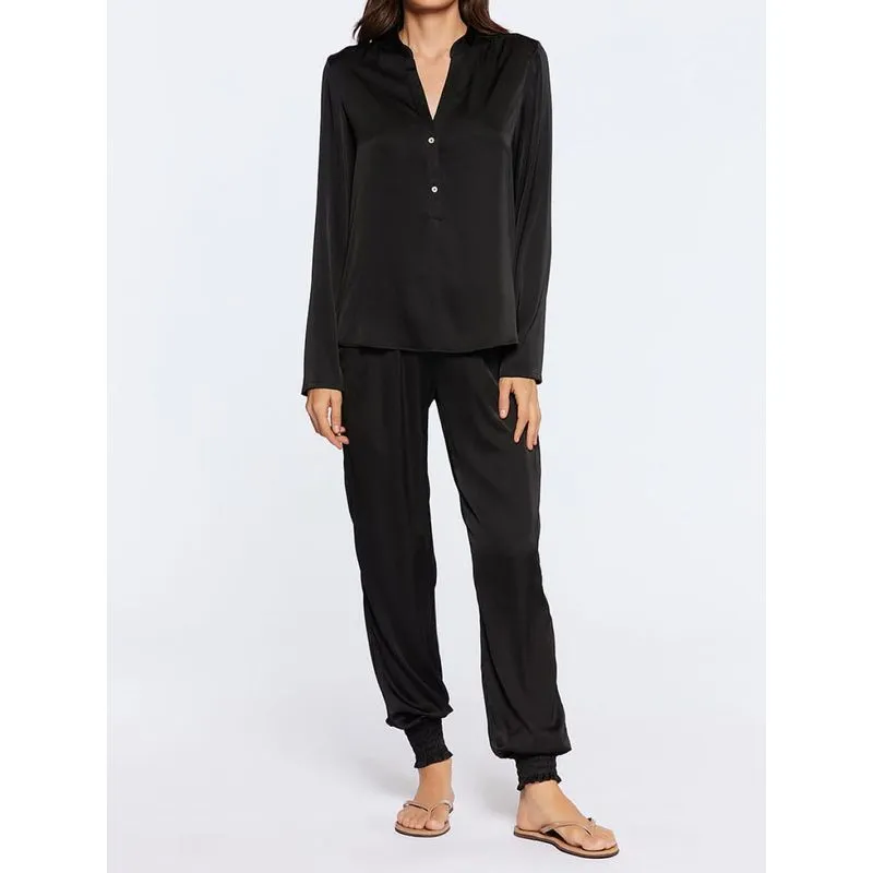 Pijama Manga Longa Essence PRETO GG