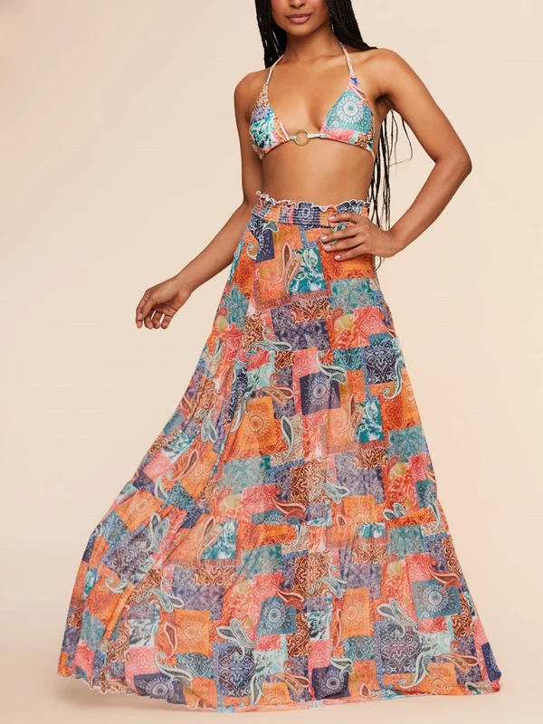 Saia Boho Chic Água Doce 172 / S