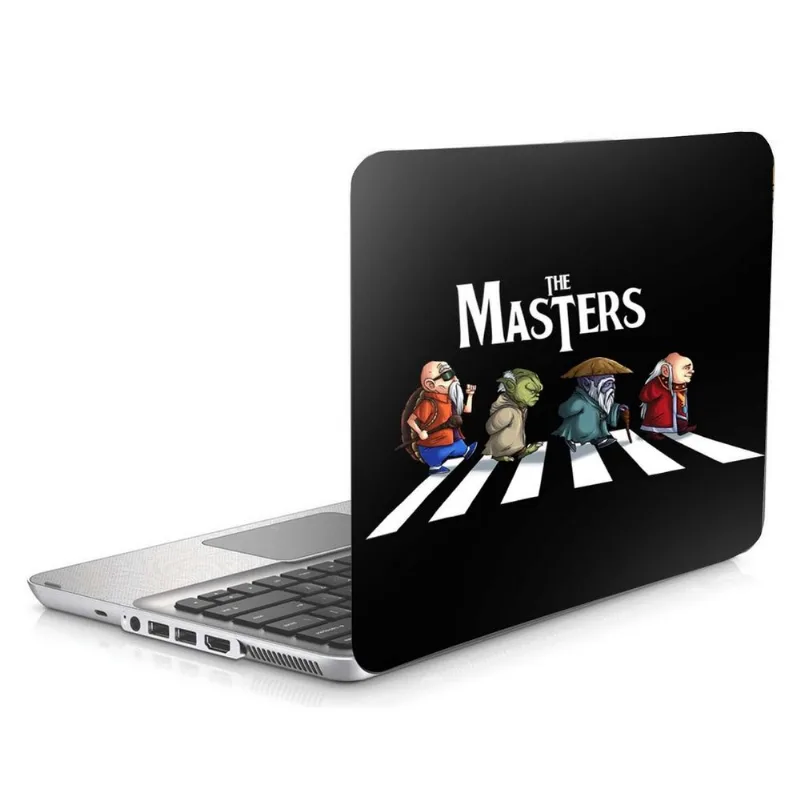 Skin Adesivo Protetor para Notebook 17,3” Mestres Yoda Kame Magos b1