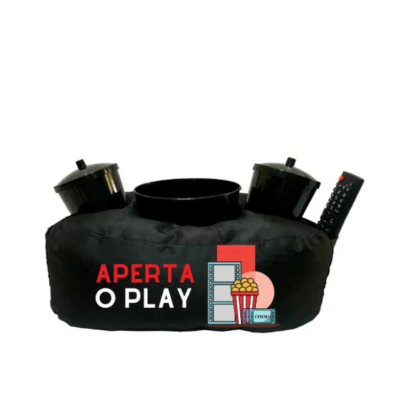 Almofada Porta Pipoca Aperta o Play