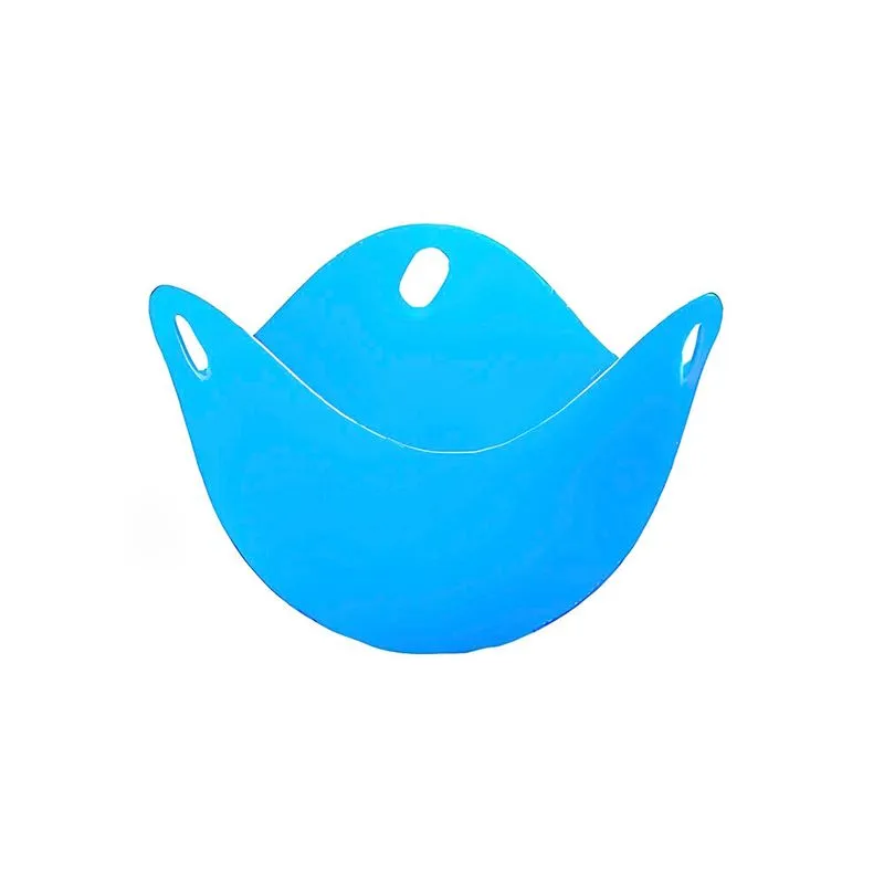 Forma Para Cozinhar Ovo Poche Em Silicone Livre De Bpa Azul