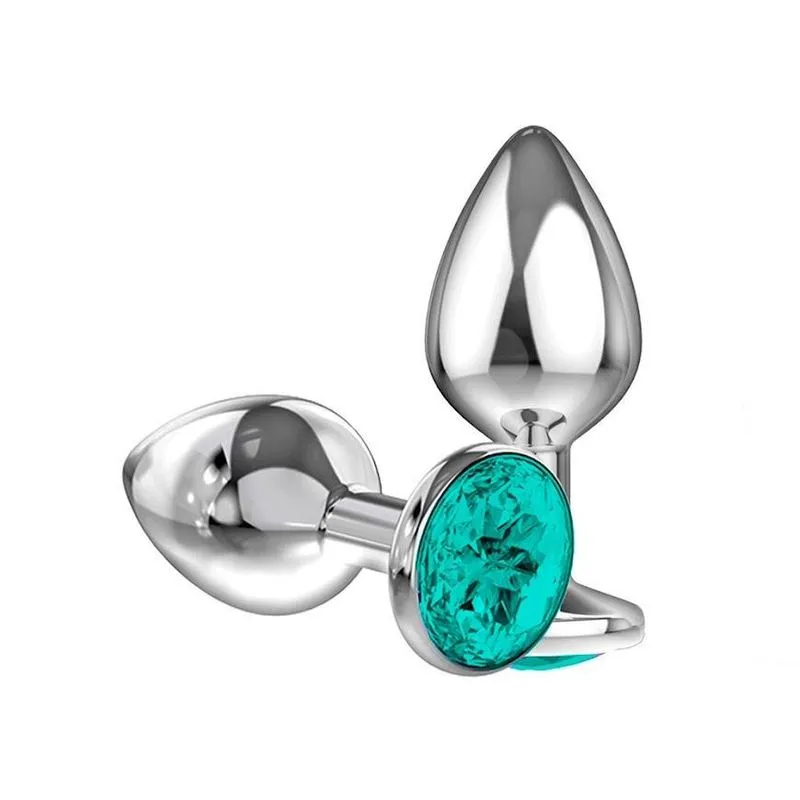 Plug Anal Com Joia Aço Inox Metal Pedra