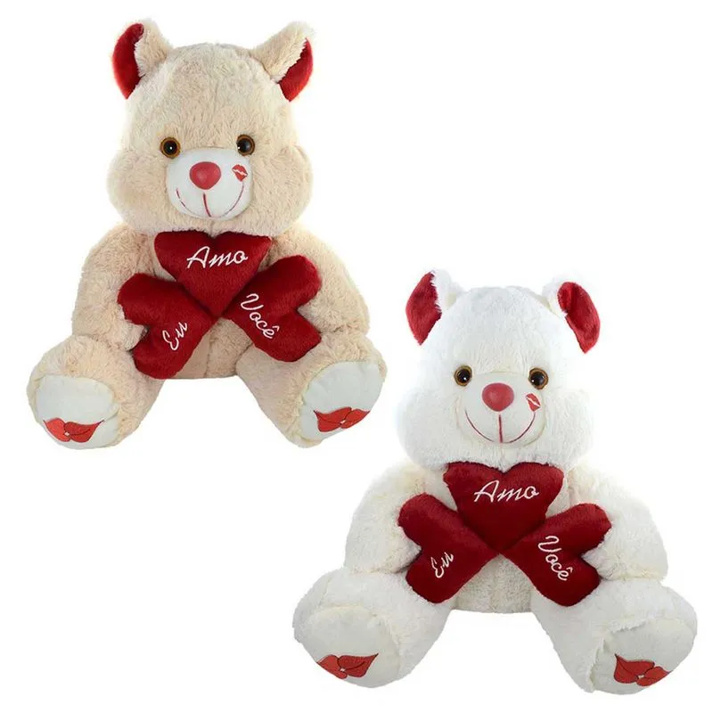 Ursinho de Pelucia Com Coração - Presente Romântico Dextil