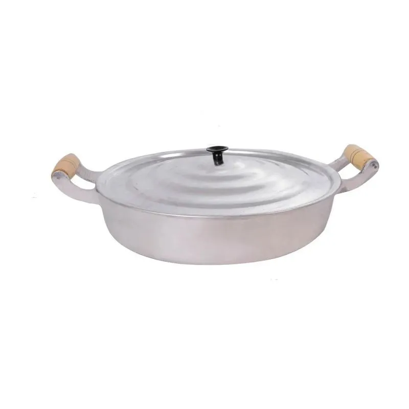 Frigideira Alumínio Fundido Polida Grossa Grande 36cm Oferta