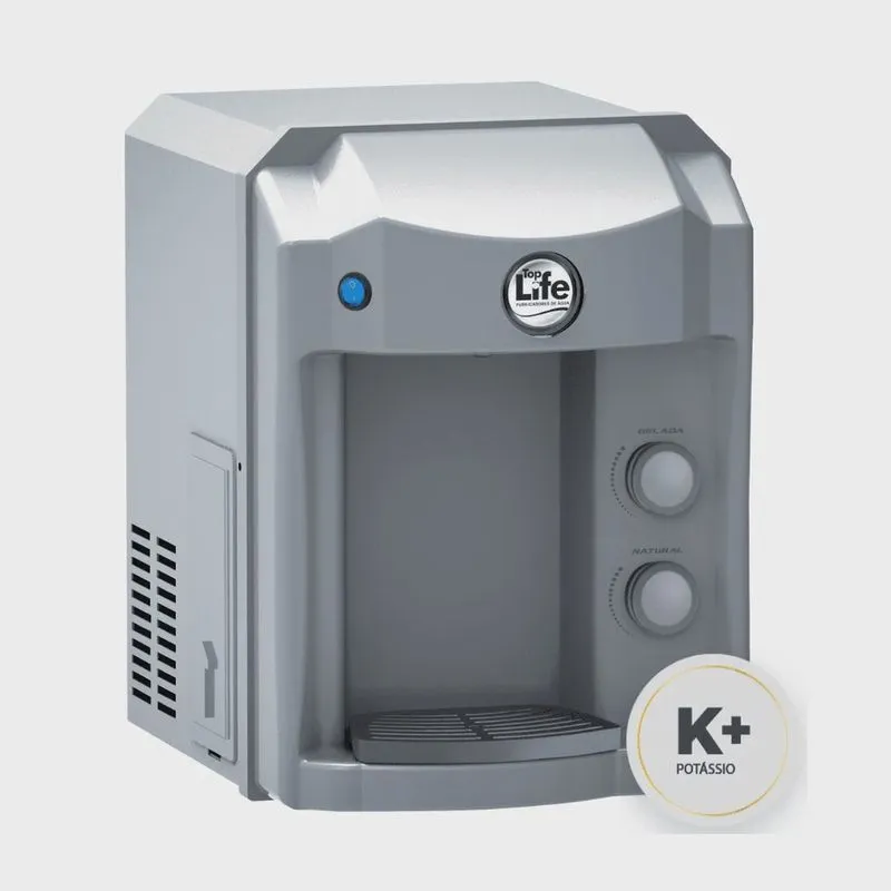 Filtro de água alcalina ionizada e ozonizada - k + - Top Life - Purificador Refrigerado