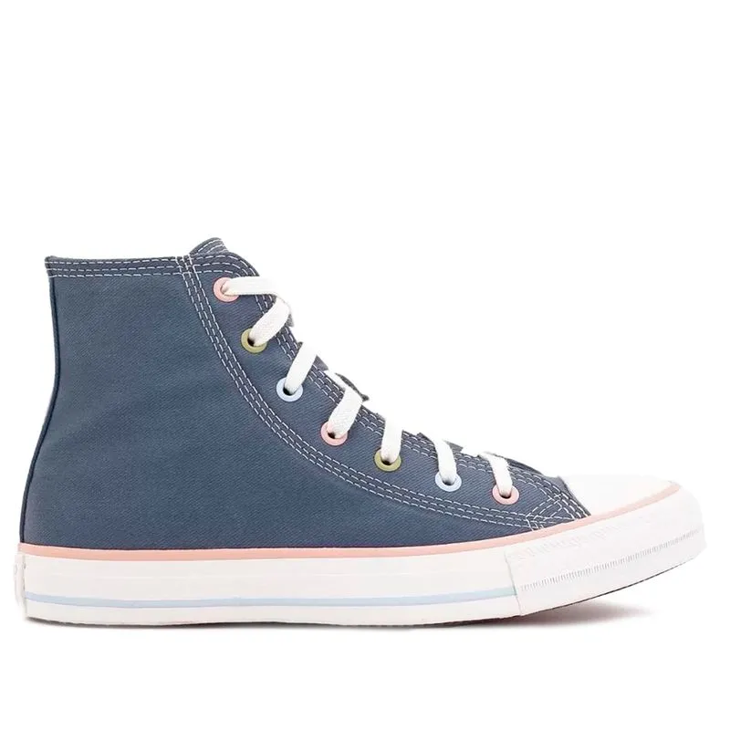 Tênis Feminino Converse Chuck Taylor All Star Hi Vintage Remastered Azul - 35