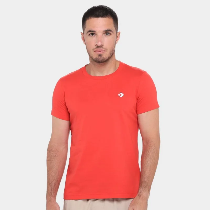 Camiseta Converse Retr Chuck Stand Fi Masculina - Masculino - Vermelho