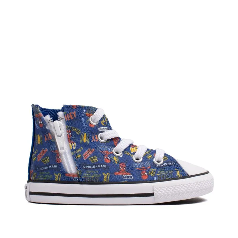 Tênis Infantil Converse All Star Side Zip Spider-Man Azul - 22