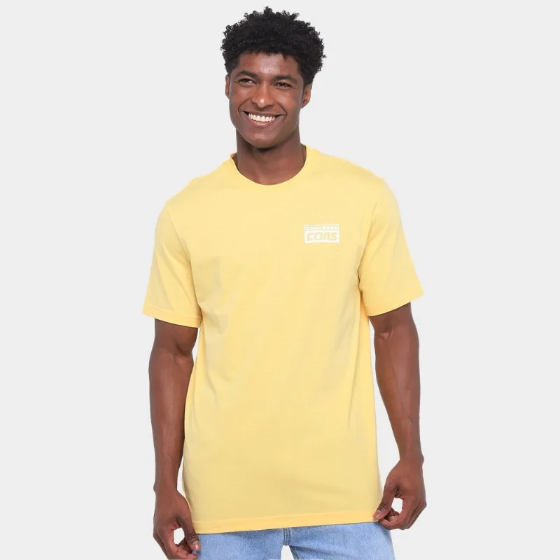 Camiseta Converse Graphic Tee Masculina - Masculino - Amarelo