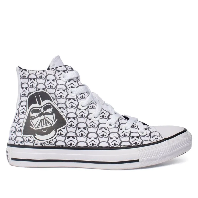 Tênis Feminino Converse All Star Star Wars Darth Vader Branco/Preto - 34