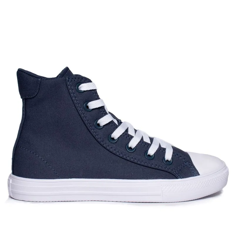 Tênis Feminino Converse Day One Cano Alto Marinho/Branco - 35