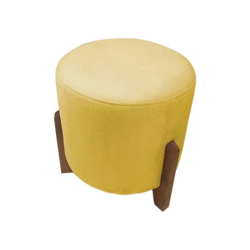 Puff Thor Suede amarelo