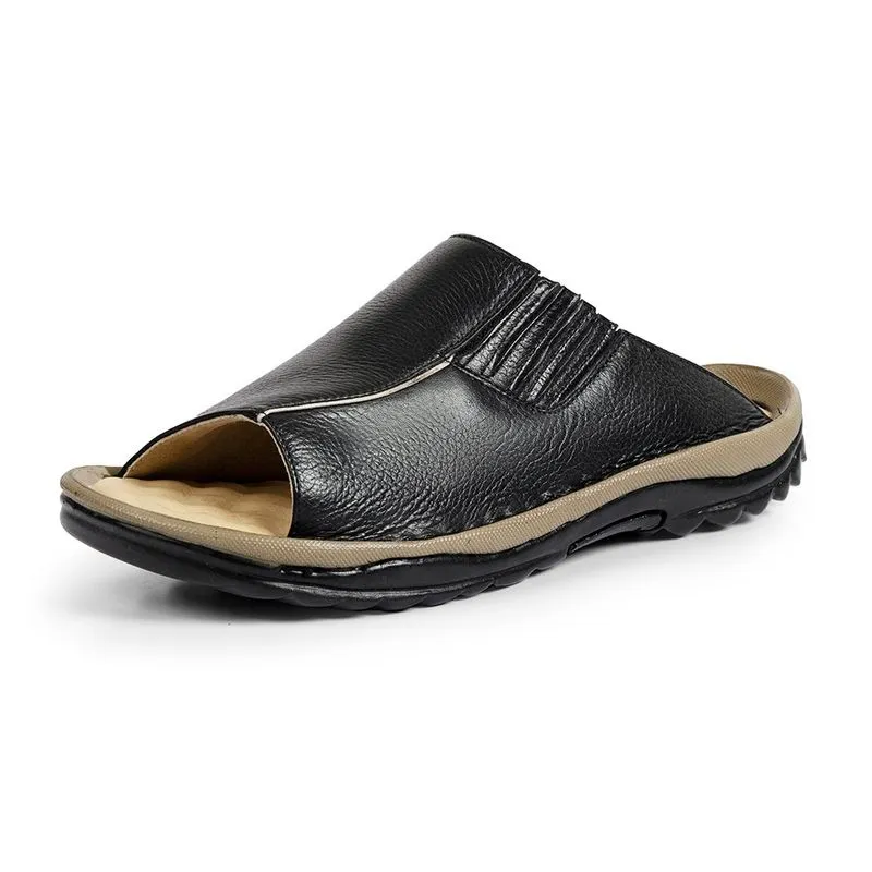 Chinelo Masculino Couro Linha Extremo Conforto D janú - 170