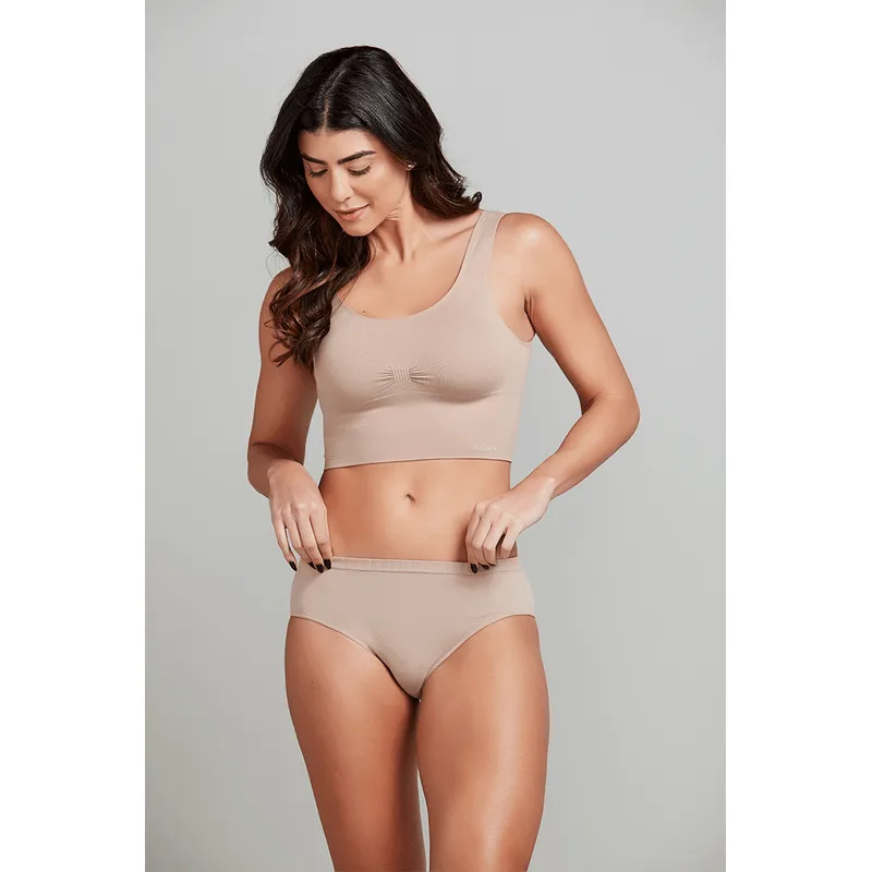 Kit Com 2 Calcinhas Adulto Cintura Alta Microfibra Trifil Tamanho: EG | Cor: Sortida