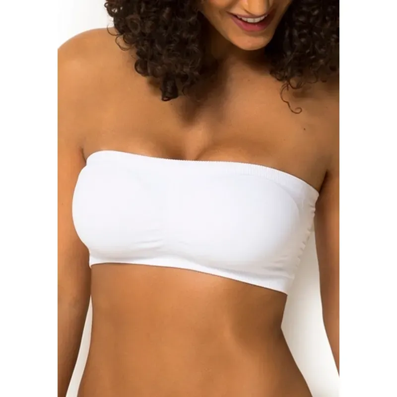Sutiã Top Faixa Trifil Sem Costura Microfibra Branco