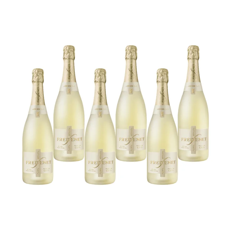 Kit 6 Cava Freixenet Carta Nevada Demi-Sec 750ml