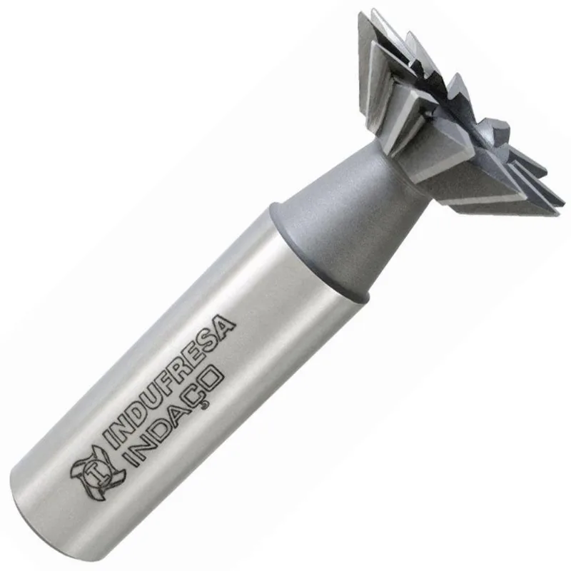 Fresa Angular Para Rasgo Rabo De Andorinha - Med. 25,0mm X 60° - Corte à Direita, Dentes Retos, Din 1833 Ah - Aço Hss (m2) - Cód. 1651 - Indaço