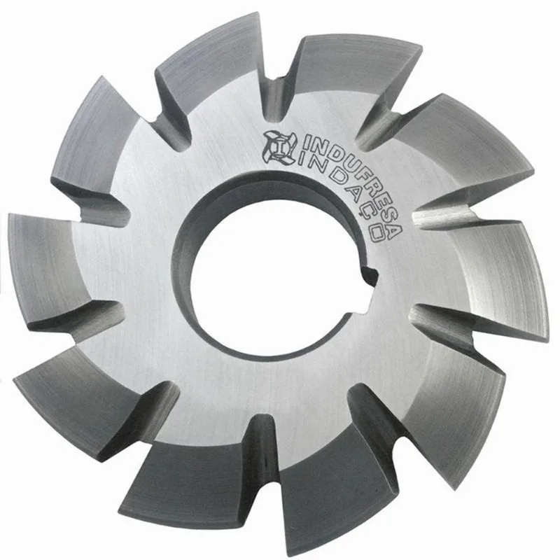 Fresa Módulo - M 5 Nº 6 - Para 35 A 54 Dentes - Perfil Constante, Dente Reto, Din 3972- Aço Hss (m2) - Ref. 2601 - Indaço