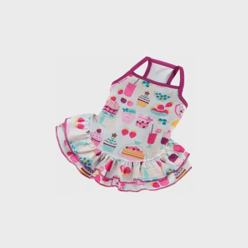 Vestido Flórida Rosa Cães 03 - Pickorrucho's