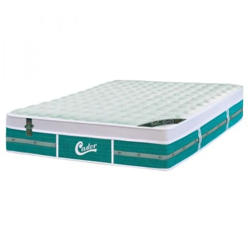 Colchão Solteiro Molas Ensacadas Gold Star Green Unique 78cmx188cm Castor