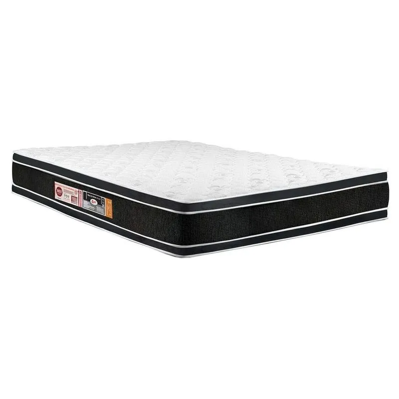 Colchão Castor D33 Black e White Double Face Casal 138