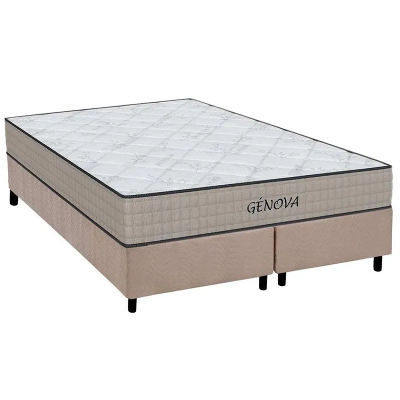 Conjunto Box King: Colchão Espuma Orthoflex D45 Genova + Base CRC Suede Clean (193x203)