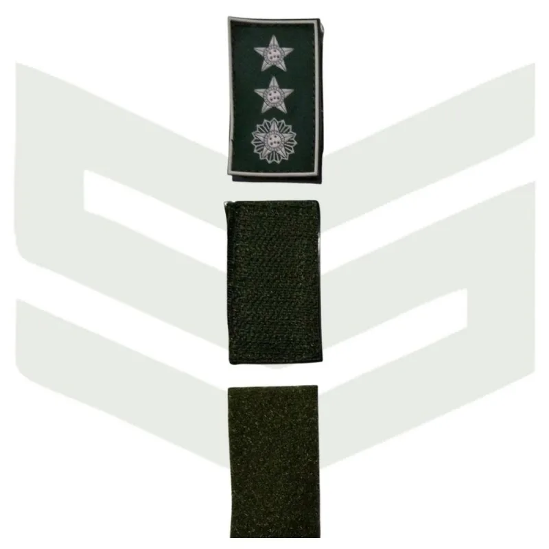 Emborrachado Divisa Major Gola Exército Padrão Rue Eb