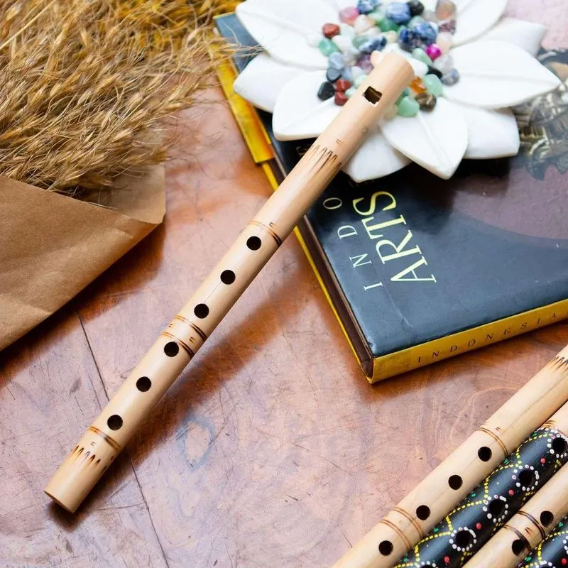 Flauta Doce De Bambu Importada De Bali