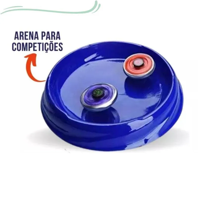 Kit 2 Beyblade Metal + 1 Lançador + 1 Arena