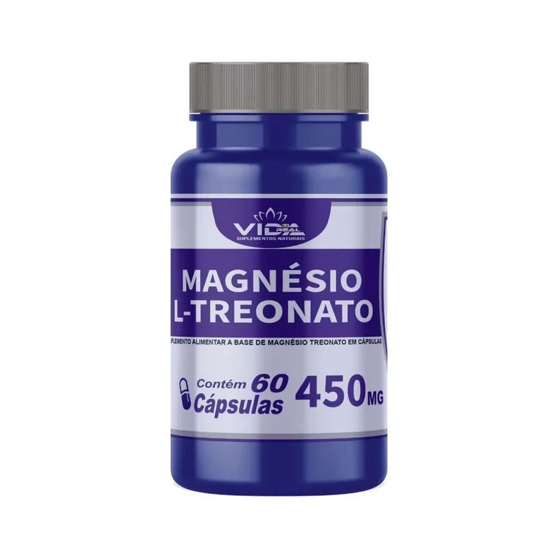 Magnésio l-treonato 450MG C/60 cáps