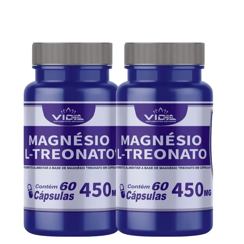 Magnésio l-treonato 450MG C/120 cáps