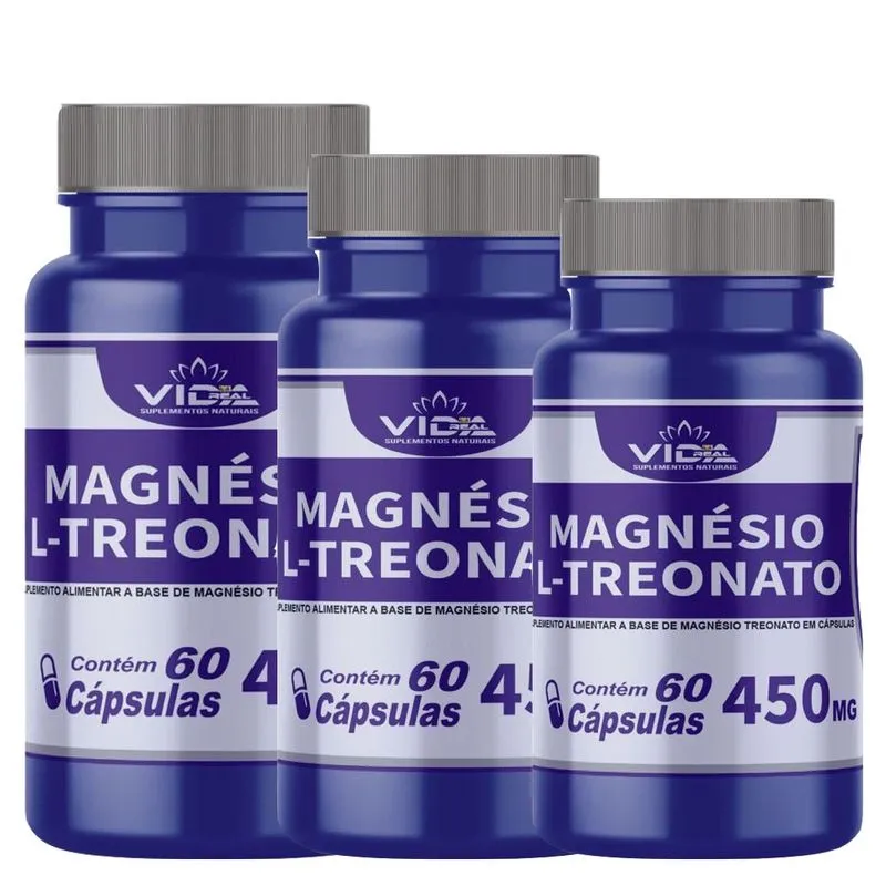 Magnésio l-treonato 450MG C/180 cáps