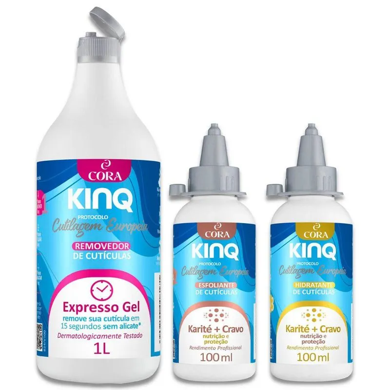 Cutilagem Europeia Kinq Removedor Lt Esfoliante E Hidratante