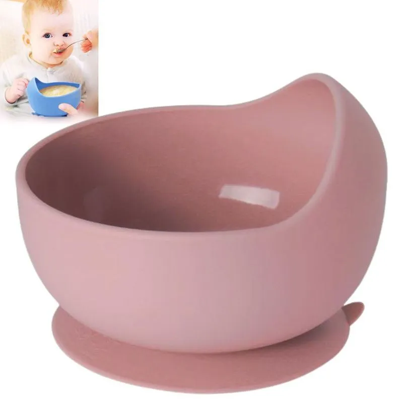 Bow Tigela Para Papinha Em Silicone E Ventosa Antiqueda Rosa