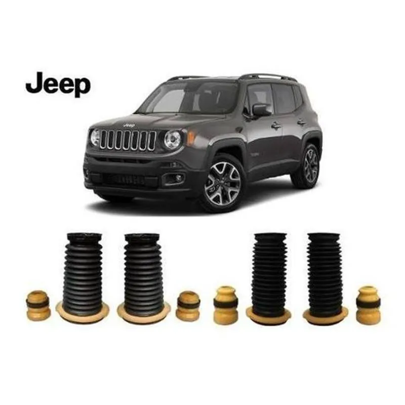 4 Kit Amortecedor Batente Dianteiro Traseiro Renegade 2015 2016 2017 2018