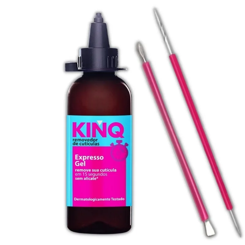 Kinq Gel 100ml Removedor Cutículas E Espátula E Palito Isis