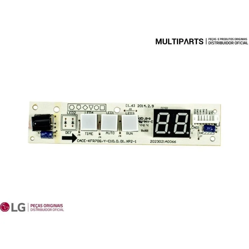 Placa Receptora/display 2013330a0290 Ar Split Springer Midea
