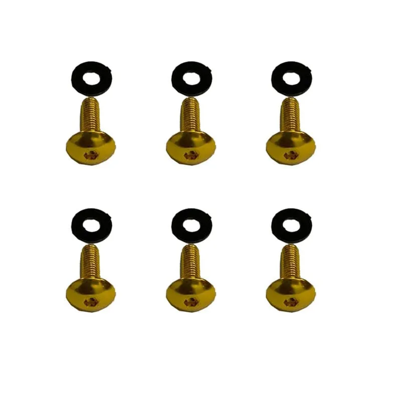 Parafusos Aluminio Dourado Bolha Gsxr Srad 1000 Kit 6
