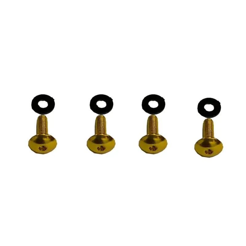 Parafusos Aluminio Dourado Fixar Bolha Tenere 250 Kit 4