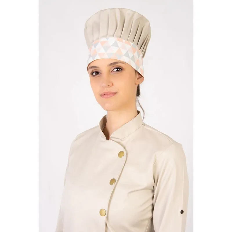 Mestre Cuca Feminino Sumaia p/ cozinha Areia + Ziguezague Grande