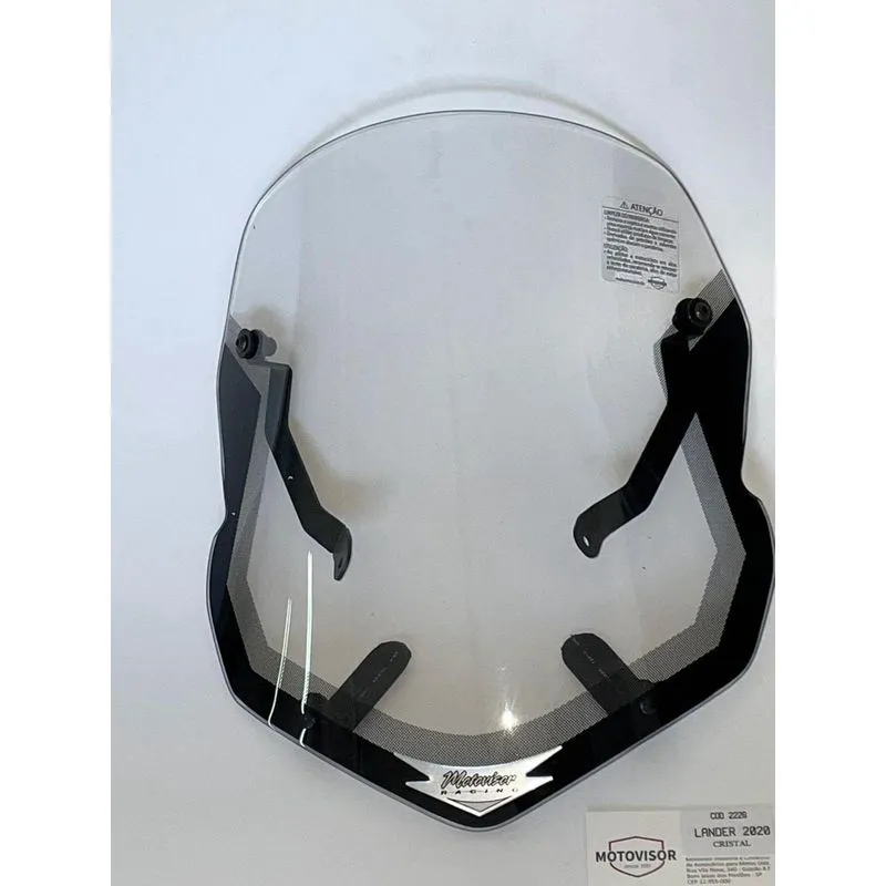 Carenagem Bolha Lander 35cm ALx34cm L Policarbonato Preto