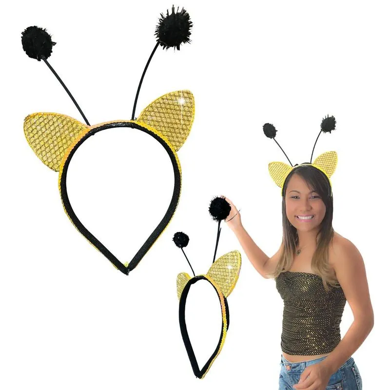Tiara Arco Arquinho Orelhinha Abelhinha Infantil Adulto Fofo